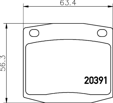 Mintex MDB1097 - Kit pastiglie freno, Freno a disco www.autoricambit.com