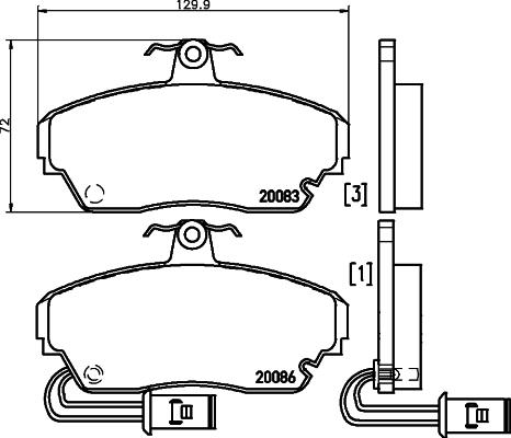 BENDIX 572321X - Kit pastiglie freno, Freno a disco www.autoricambit.com