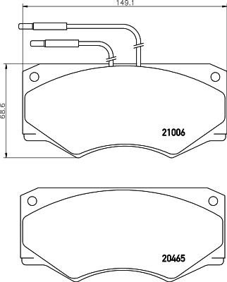 Mintex MDB1340 - Kit pastiglie freno, Freno a disco www.autoricambit.com