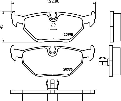 Mintex MDB1369 - Kit pastiglie freno, Freno a disco www.autoricambit.com