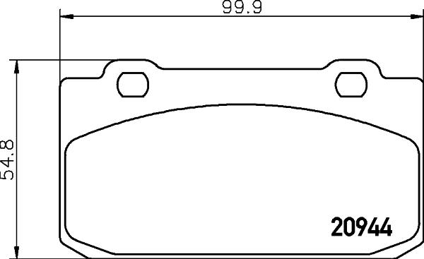 Mintex MDB1299 - Kit pastiglie freno, Freno a disco www.autoricambit.com