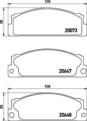 Mintex MDB1203 - Kit pastiglie freno, Freno a disco www.autoricambit.com