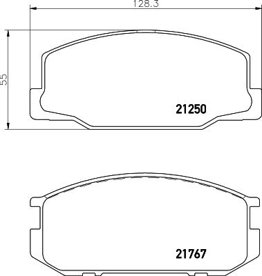 Mintex MDB1226 - Kit pastiglie freno, Freno a disco www.autoricambit.com