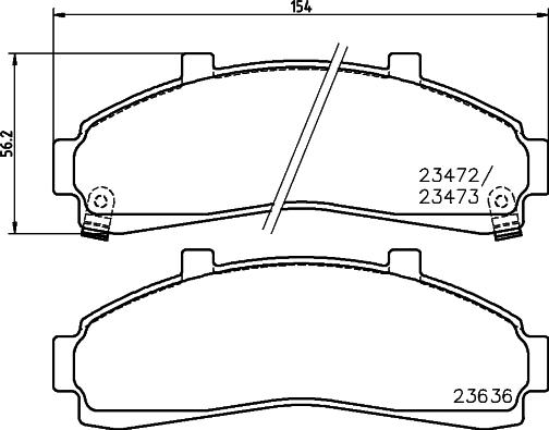 Mintex MDB1785 - Kit pastiglie freno, Freno a disco www.autoricambit.com