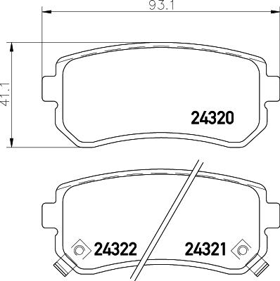 Mintex MDB82734 - Kit pastiglie freno, Freno a disco www.autoricambit.com