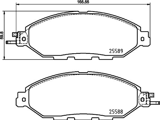 Mintex MDB3926 - Kit pastiglie freno, Freno a disco www.autoricambit.com