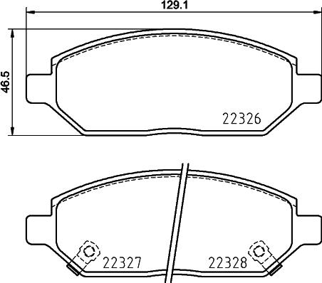 Mintex MDB3922 - Kit pastiglie freno, Freno a disco www.autoricambit.com