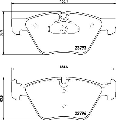 Mintex MDB83067 - Kit pastiglie freno, Freno a disco www.autoricambit.com