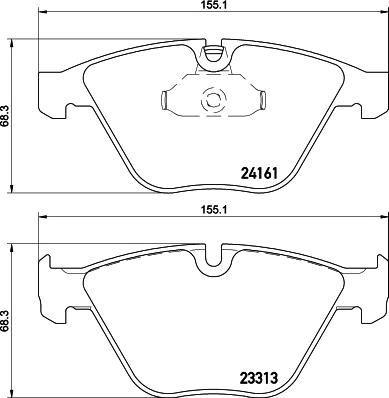 Mintex MDB3133 - Kit pastiglie freno, Freno a disco www.autoricambit.com