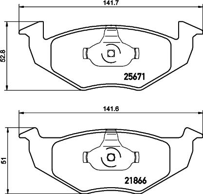 Mintex MDB3285 - Kit pastiglie freno, Freno a disco www.autoricambit.com