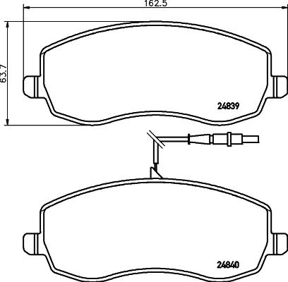 Mintex MDB2953 - Kit pastiglie freno, Freno a disco www.autoricambit.com