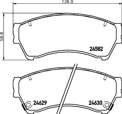 Mintex MDB2935 - Kit pastiglie freno, Freno a disco www.autoricambit.com