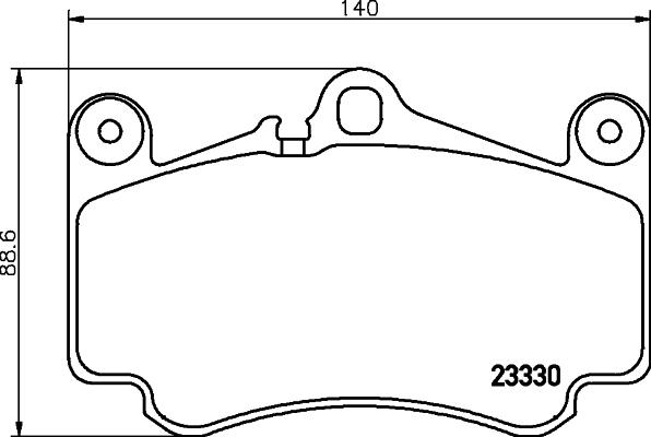 Mintex MDB2416 - Kit pastiglie freno, Freno a disco www.autoricambit.com