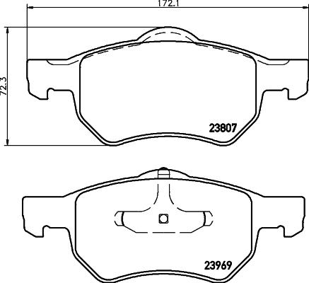 Mintex MDB2565 - Kit pastiglie freno, Freno a disco www.autoricambit.com