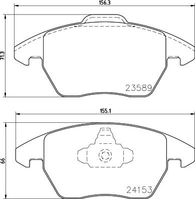 Mintex MDB2672 - Kit pastiglie freno, Freno a disco www.autoricambit.com