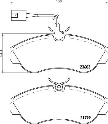 Mintex MDB2158 - Kit pastiglie freno, Freno a disco www.autoricambit.com