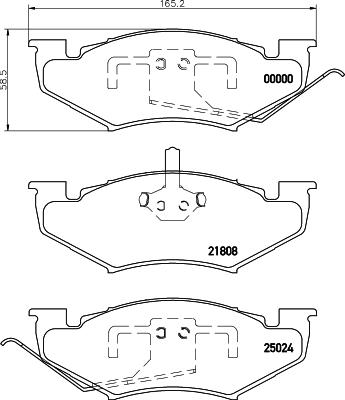 Mintex MDB2101 - Kit pastiglie freno, Freno a disco www.autoricambit.com