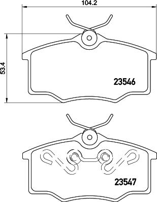 Mintex MDB2127 - Kit pastiglie freno, Freno a disco www.autoricambit.com