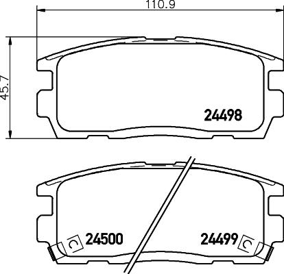 Mintex MDB2864 - Kit pastiglie freno, Freno a disco www.autoricambit.com