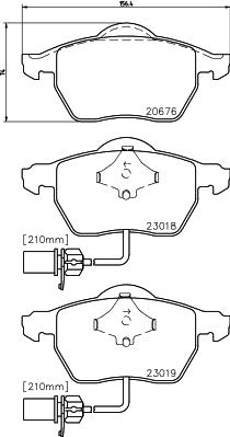 Mintex MDB2231 - Kit pastiglie freno, Freno a disco www.autoricambit.com