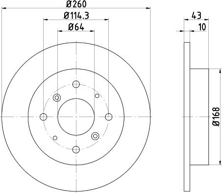 Mintex MDC441 - Discofreno www.autoricambit.com