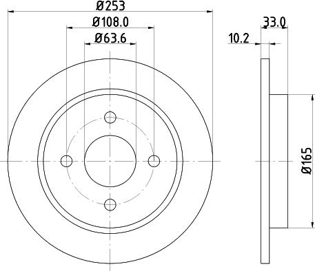 Mintex MDC442C - Discofreno www.autoricambit.com