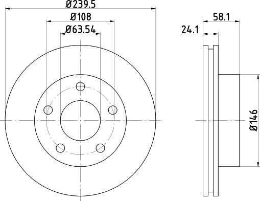 Mintex MDC461 - Discofreno www.autoricambit.com