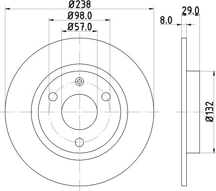 Mintex MDC401 - Discofreno www.autoricambit.com