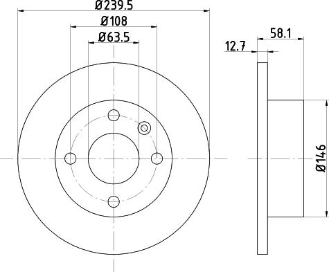 Mintex MDC407 - Discofreno www.autoricambit.com