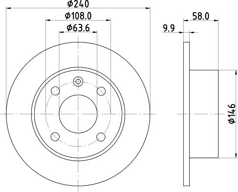 Mintex MDC411 - Discofreno www.autoricambit.com