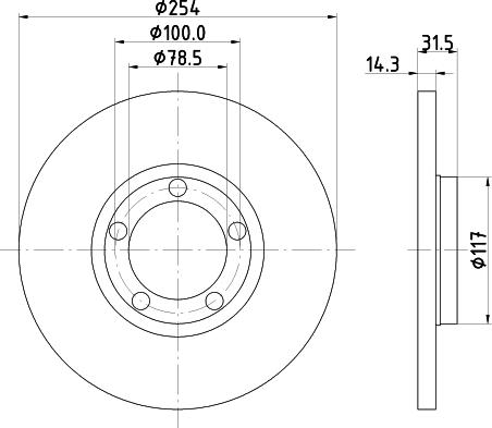 Mintex MDC430 - Discofreno www.autoricambit.com