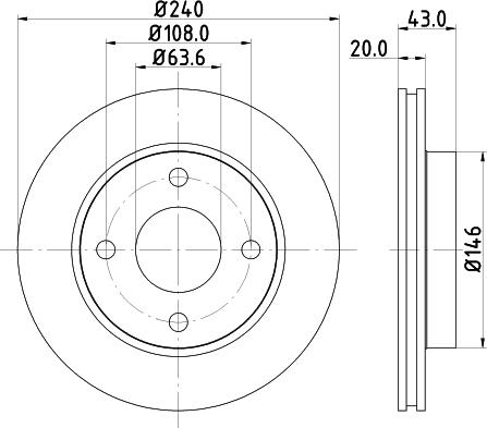 Mintex MDC579 - Discofreno www.autoricambit.com