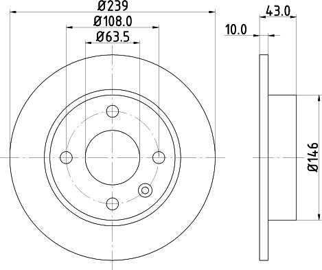 Mintex MDC578 - Discofreno www.autoricambit.com