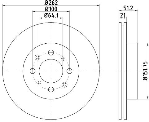 Mintex MDC643 - Discofreno www.autoricambit.com