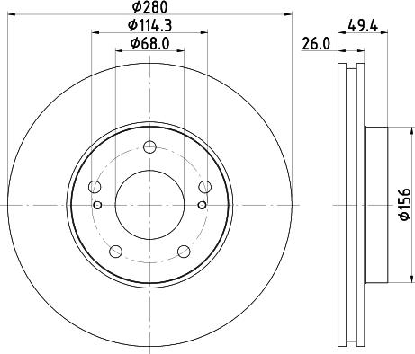 Mintex MDC1947 - Discofreno www.autoricambit.com