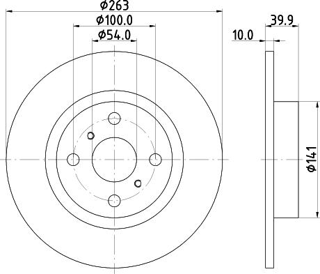 Mintex MDC1951 - Discofreno www.autoricambit.com