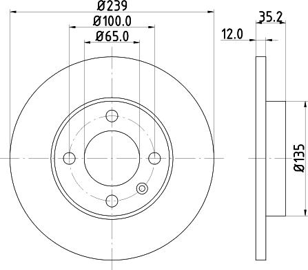 Mintex MDC198 - Discofreno www.autoricambit.com