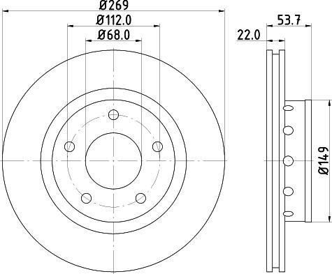 Mintex MDC1921 - Discofreno www.autoricambit.com