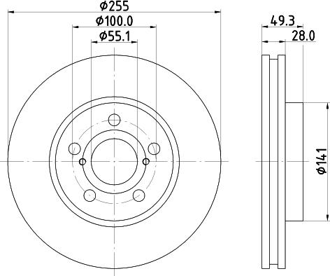 Mintex MDC1971 - Discofreno www.autoricambit.com