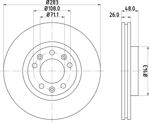 Mintex MDC1494 - Discofreno www.autoricambit.com