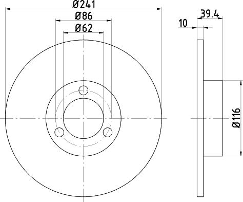 Mintex MDC144 - Discofreno www.autoricambit.com