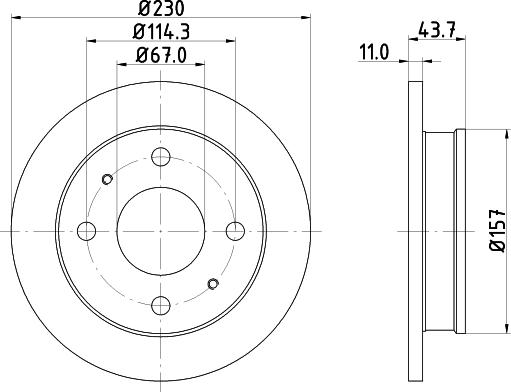 Mintex MDC1460 - Discofreno www.autoricambit.com