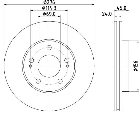 Mintex MDC1415 - Discofreno www.autoricambit.com