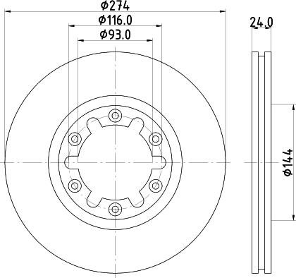 Mintex MDC1412 - Discofreno www.autoricambit.com