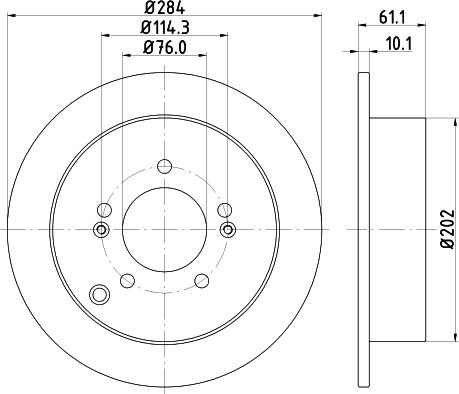 Mintex MDC1545C - Discofreno www.autoricambit.com