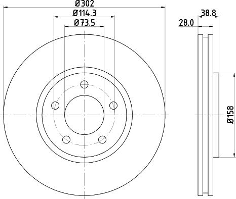 Mintex MDC1554 - Discofreno www.autoricambit.com