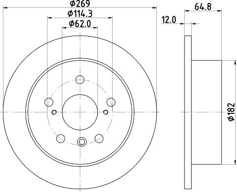 Mintex MDC1565 - Discofreno www.autoricambit.com