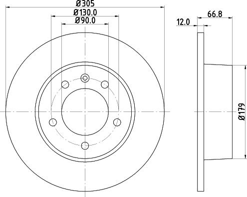 Mintex MDC1539C - Discofreno www.autoricambit.com