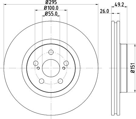 Mintex MDC1695 - Discofreno www.autoricambit.com