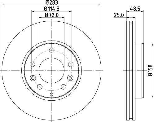 Mintex MDC1664 - Discofreno www.autoricambit.com